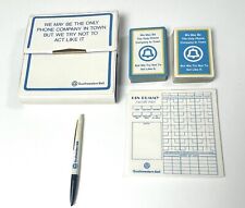 Vintage Southwestern Bell Telephone Gin Rummy Travel Card Game Kit Set - Rare picture