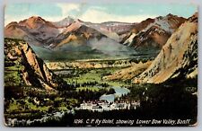 CP Ry Hotel Lower Bow Valley Banff Antique Postcard UNP Unused DB picture