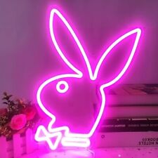 Playboy Neon Sign Rabbit Bunny Neon Sign Dimmable Acrylic LED Neon Light Sign fo picture