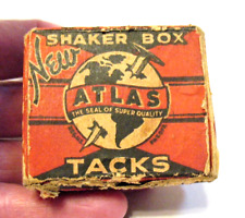 VINTAGE ATLAS TACKS SHAKER BOX WITH TACKS #2 picture