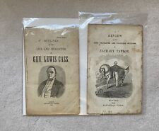 1848 Lewis Cass and 1848 Zachary Taylor Presidential Campaign Biographies (2) picture