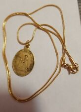 Vintage Catholic  Holy Medal -  gold Plated st.  CESSL  1846 France  picture