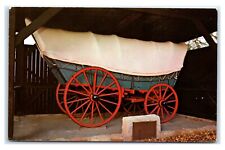 Postcard Conestoga Wagon 18th century made in Lancaster Co PA haulin freight B21 picture