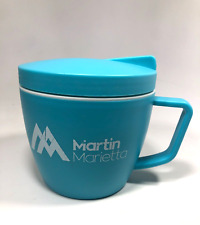 Martin Marietta Thermal Meal Lunch Bowl Mug Container Employee Blue with Handle picture