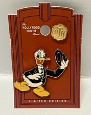 WDW Disney Parks 2004 Hollywood Tower Hotel Donald Duck LE 1500 2pc Pin Set picture