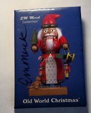 German E.M. Merck  Original autograph on old World Christmas Pin Back picture