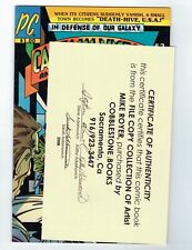 Jack Kirby's Captain Victory #2 VF/NM from artist's file copy collection w/ COA picture