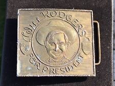 Vintage Belt Buckle - Will Rogers for President Wyoming Studio Art Works picture