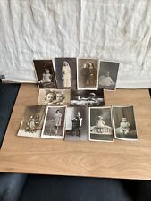 11 Vintage Black & White Postcards Children And Young People 1940s Some Photos picture