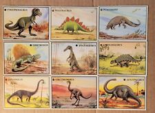 Vintage 1987 Dino Card Company Dinosaurs Set 20 cards W/ Plastic Case Beautiful picture