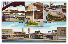 Vintage City Center Motor Hotel Portland OR Postcard Multi View Unposted Chrome picture