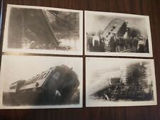 Lot of 4 RPPC Photo Postcard of Rochester New York Railroad Disaster Wreck 1911 picture