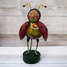 Lori Mitchell Little Ladybug Easter Spring Figure Figurine Folk Art 5 1/2