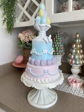 Cupcakes and Cashmere Pastel Easter Eggs & Macaroon Cake with Butterflies 21” picture