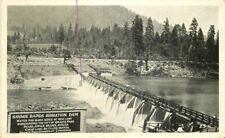 Grants Pass Oregon Savage Rapids Dam1926 RPPC Photo Postcard 20-10726 picture