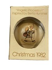 Vintage 1982 Schmid Berta Hummel Angelic Procession Christmas Glass Ornament picture