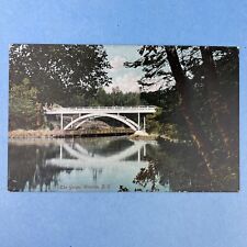 Vtg Postcard, The Gorge Victoria B.C. Canada CA, Antique Vintage Bridge PC c1907 picture