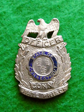 Vintage Obsolete Connecticut State Prison Officer Badge picture