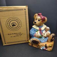 VTG Boyd's Bearware-'98 Bailey Bear Cookie Jar-#390002 With Box 🧸🧳 picture