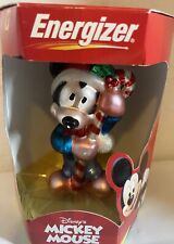 Disney Energizer Mickey Mouse Christmas Ornament European Style Blown Glass 2000 picture