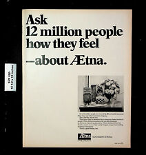 1969 Aetna Life Health Insurance 12 Million Vintage Print Ad 27975 picture