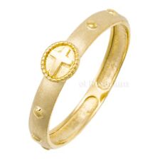 Rosary Ring PR165-13 14K Real Solid Gold Catholic Christian Ring (US 4 ~ 11) picture