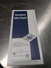 1981 AAA California Map Sacramento Valley Region picture