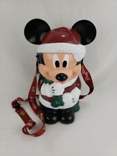 Disney Parks Mickey Mouse Santa Christmas Popcorn Bucket Winter Fun no handle picture