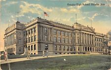 Omaha Nebraska 1916 Postcard Omaha High School Yutan Nebraska Cancel picture