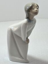 Vintage 1977 Collectible 7” Lladro # 4873 Kissing Girl Spain No Box picture