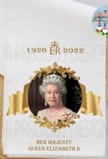 Queen Elizabeth II Commemorative Royal Tea Towel, Royalty British Tea towel picture