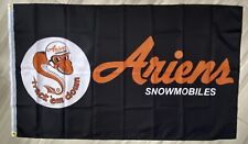 ARIENS VINTAGE SLED SNOWMOBILES 3x5ft BANNER DRAPEAU MAN CAVE GARAGE amf bolens picture