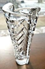 Vintage Lenox Full Lead Crystal Vase Ovations Tides 6.5