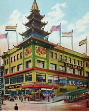 1900s San Francisco SING FAT CO Oriental Bazaar Chinatown Antique Postcard CA LA picture