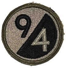 94th Infantry Division OD Border White Back Patch WWII Vintage WW2 No Glow picture