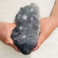 3.35LB Natural Beautiful Color Fluorite Crystal Quartz Healing Mineral specimen picture