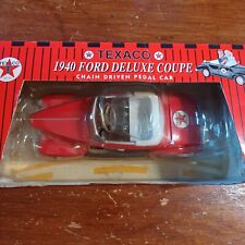 NEW 1997 GEARBOX 1940 FORD DELUXE COUPE TEXACO SKY CHIEF RED PEDAL CAR Series #9 picture