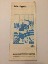 Vintage 1981 AAA Michigan Road Map American Automobile Association 81-3 Retro picture
