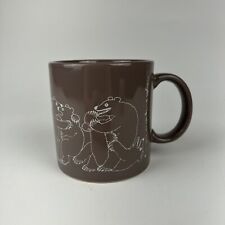 Taylor and Ng 1980’s Humor Themed Naughty Bears Brown Coffee Mug picture