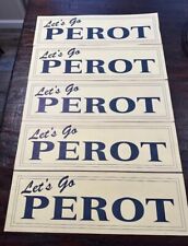 (5) Vintage Rare Let's Go Perot Presidential Campaign Signs 17