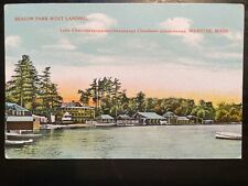Vintage Postcard 1907-15 Boat Landing Lake Charcoggagoggman..... (MA) picture