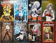 LADY DEATH 🔥 HUGE LOT of 8 UNREAD 10+ YEAR OLD COMICS BOUNDLESS COMICS picture