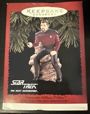 Star Trek The Next Generation Hallmark Keepsake Ornament Commander Riker ~ NEW picture