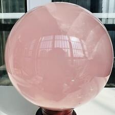 Natural Pink Rose Quartz Sphere Crystal Ball Decor Reiki Healing 10LB picture