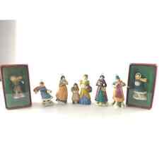Russ A Victorian Christmas Porcelain Ornaments Made In Taiwan Lot Of 7 Vintage picture