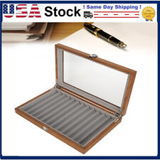 Wood Pen Display Box for 12 Pens DisplayWooden Fountain Pen Display Gift Box picture