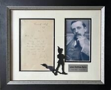 J M BARRIE HAND WRITTEN LETTER Mounted and Framed (PETER PAN) picture