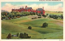 Greensburg PA-Pennsylvania, 1936 Seton Hill College Building Vintage Postcard picture