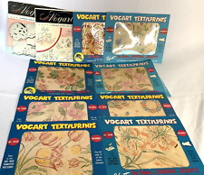 Vogart Textilprints Hot Iron On Transfer Patterns Lot of 10 VTG Flowers Kittens picture