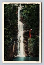 Dingmans Ferry PA- Pennsylvania, Invocation, Silverthread Falls Vintage Postcard picture